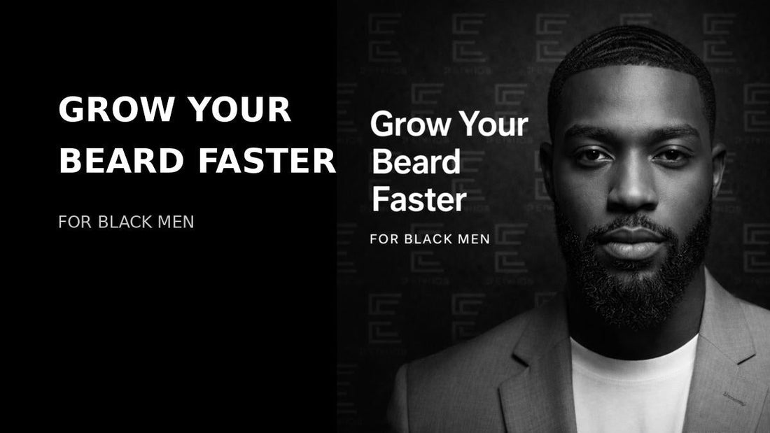 how to grow a beard faster for Black men full beard clean haircut